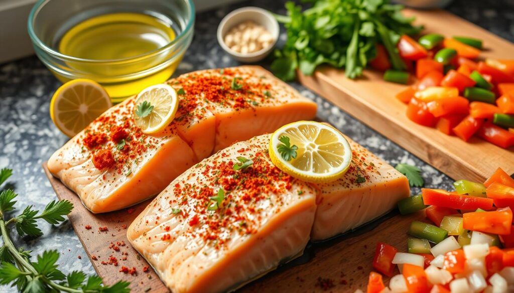 Cajun Salmon Preparation Steps