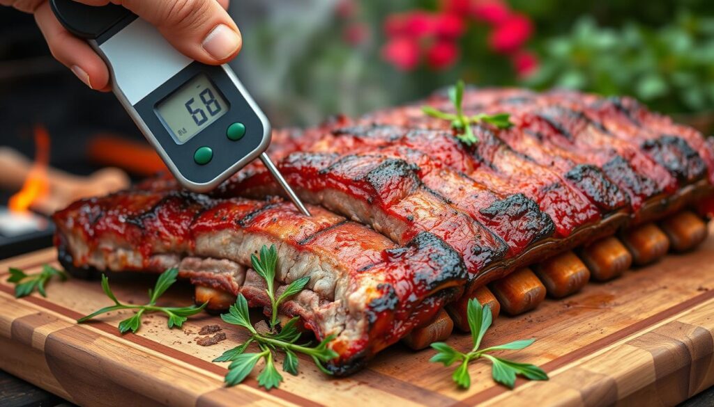 Grilled Beef Ribs Doneness Test