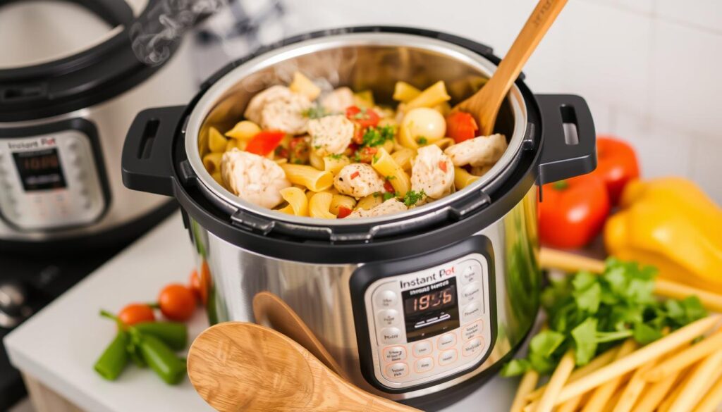 Quick Instant Pot Chicken Pasta Preparation