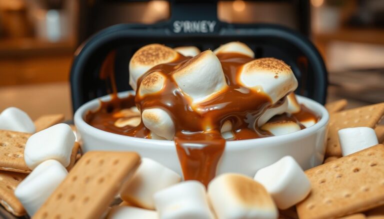 air fryer s'mores dip