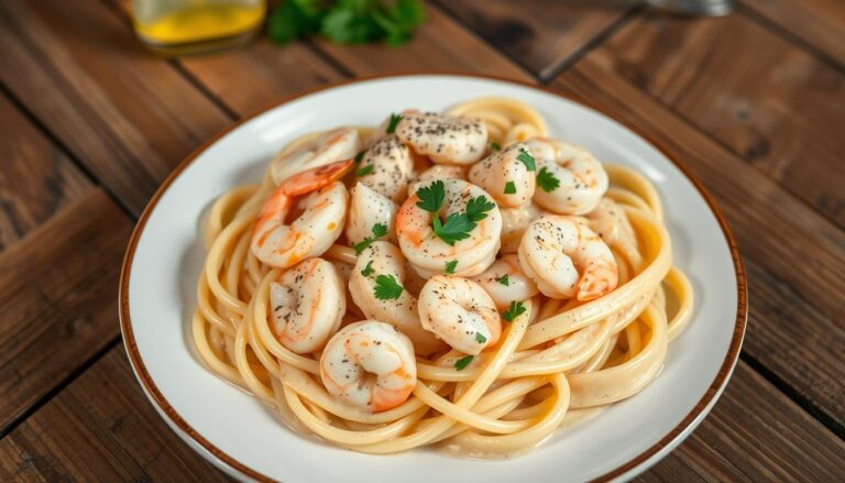 chicken and shrimp carbonara