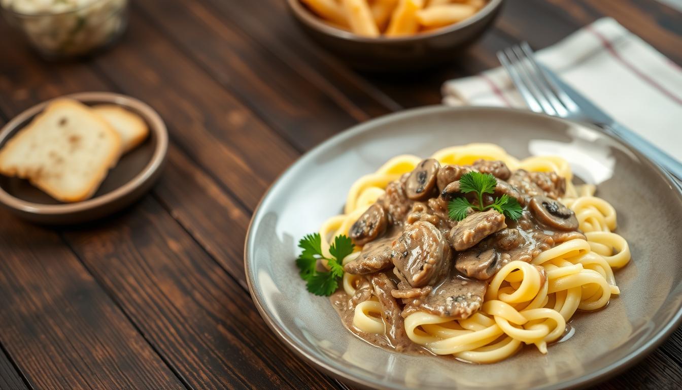 simple beef stroganoff recipe